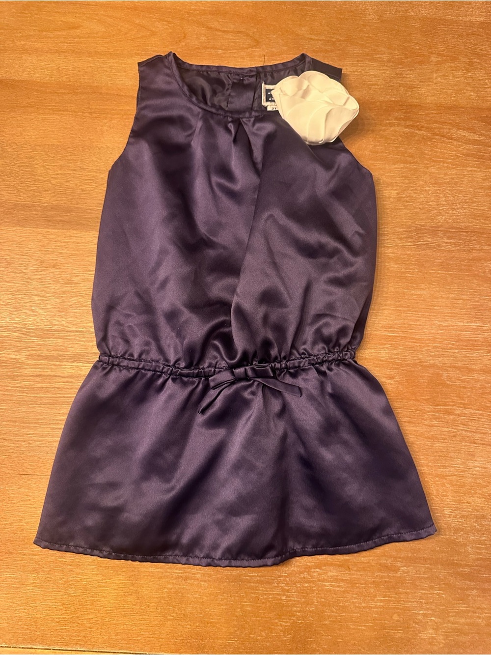 Janie and Jack Toddler Satin Jacket in Deep Purple